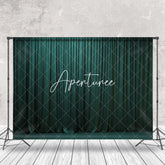 Aperturee - Royal Green Theater Curtain Stage Photo Backdrop